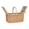 Panier pique-nique personnalisé pour 4 personnes en osier Panier pique-nique personnalisé pour 4 personnes en osier
