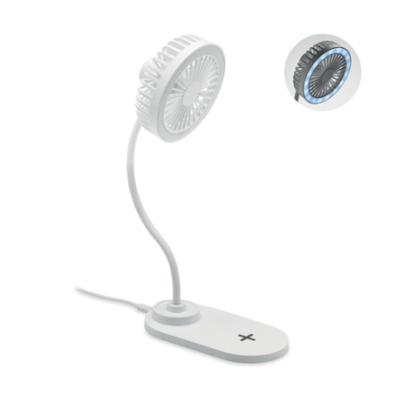 Ventilateur personnalisable de bureau avec lumière LED en ABS Ventilateur personnalisable de bureau avec lumière LED en ABS