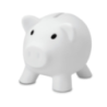 Tirelire personnalisable en forme de cochon en PVC et bouchon en ABS Tirelire personnalisable en forme de cochon en PVC et bouchon en ABS