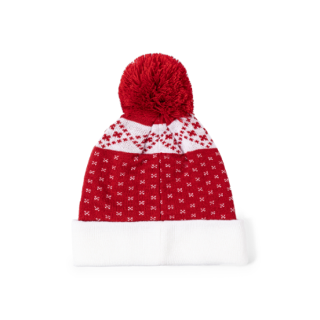 Bonnet personnalisable en acrylique doux avec motifs de noël Elenix