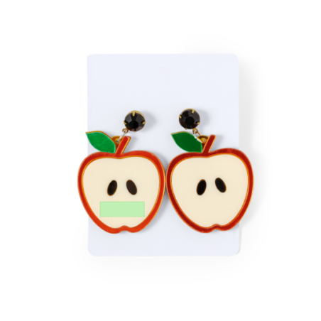 Boucles d'oreilles personnalisés en acrylique fermeture clip Kely Boucles d'oreilles personnalisés en acrylique fermeture clip Kely