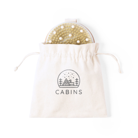 Brosse de massage personnalisée exfoliante en bois Ruck
