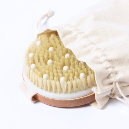 Brosse de massage personnalisée exfoliante en bois Ruck
