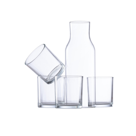 Carafe personnalisable 1,35L et ses 4 verres 320ml Malister Carafe personnalisable 1,35L et ses 4 verres 320ml Malister