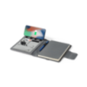 Carnet personnalisable A5 en RPET avec chargeur 10W et batterie 5000 mAh - Dambier
