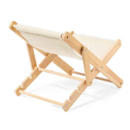 Chaise pliante personnalisable pour chat en bois et toile Diny Chaise pliante personnalisable pour chat en bois et toile Diny