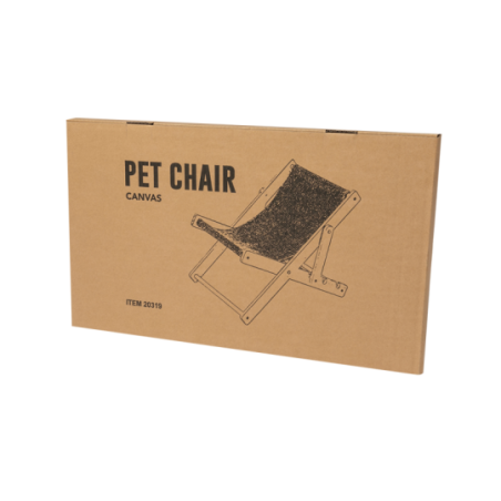 Chaise pliante personnalisable pour chat en bois et toile Diny Chaise pliante personnalisable pour chat en bois et toile Diny