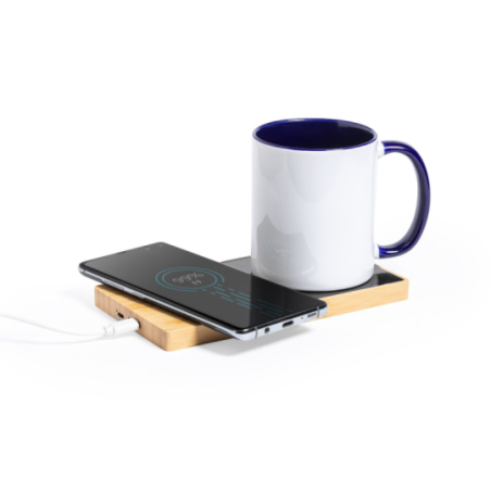 Chauffe tasses et chargeur à induction 10W publicitaire Nodens