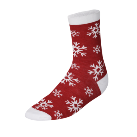 Chaussettes personnalisable avec motifs de Noël en polyester Taille S/M ou L/XL - Scrubit