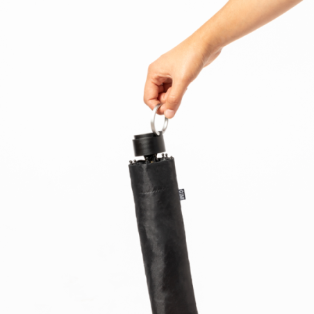 Coffret personnalisable avec bouteille isotherme à double paroi en acier inoxydable recyclé stylo bloc note et parapluie en RPET