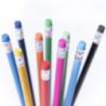 Crayon de bois personnalisé pré-taillé avec gomme assortie - Melart