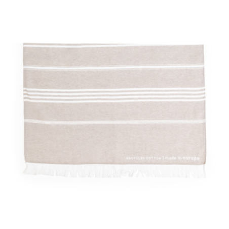 Fouta personnalisable en polycoton recyclé 250g/m2 Tayler Fouta personnalisable en polycoton recyclé 250g/m2 Tayler