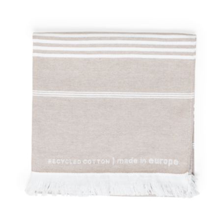 Fouta personnalisable en polycoton recyclé 250g/m2 Tayler Fouta personnalisable en polycoton recyclé 250g/m2 Tayler