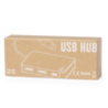 Hub USB publicitaire en aluminium recyclé Kalat Hub USB publicitaire en aluminium recyclé Kalat