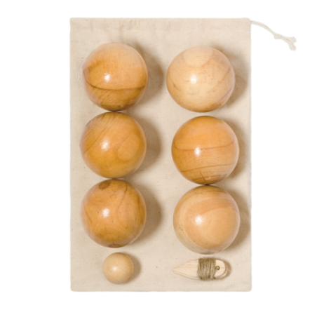 Jeu de Pétanque personnalisé en bois Delero