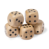 Jeu de dés personalisable en bois Atanin Jeu de dés personalisable en bois Atanin