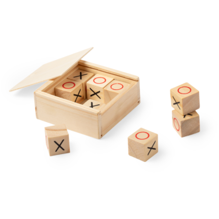 Jeu du morpion personnalisé en bois Grapex