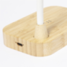 Lampe publicitaire en bambou avec chargeur sans fil 15w Gregal Lampe publicitaire en bambou avec chargeur sans fil 15w Gregal