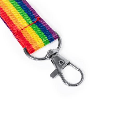 Tour de cou publicitaire arc-en-ciel - marquage recto - Soa
