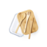 Lunch box publicitaire avec couverts en verre et bambou 700ml Bejar Lunch box publicitaire avec couverts en verre et bambou 700ml Bejar