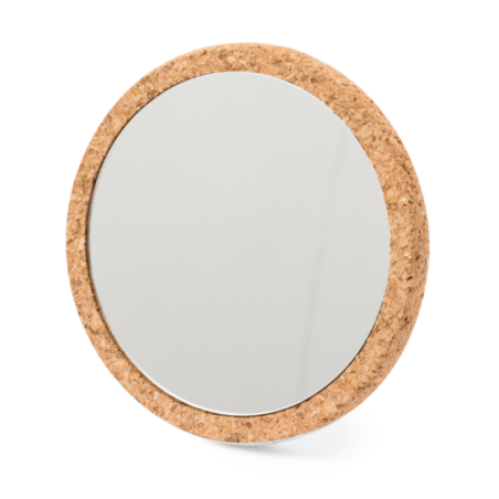 Miroir de poche publicitaire en liège 7cm⌀ Segenen
