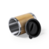 Mug isotherme publicitaire inox et bambou 300ml Lubon Mug isotherme publicitaire inox et bambou 300ml Lubon