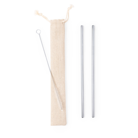 Paille réutilisable personnalisable en inox Kalux Paille réutilisable personnalisable en inox Kalux