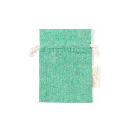 Pochette publicitaire en coton recyclé GRS 10 x 14 cm Dratinix Pochette publicitaire en coton recyclé GRS 10 x 14 cm Dratinix