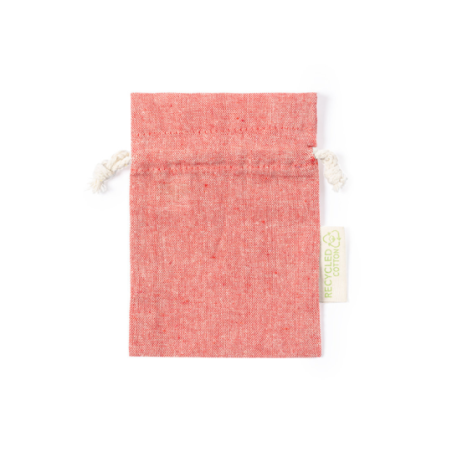 Pochette publicitaire en coton recyclé GRS 10 x 14 cm Dratinix Pochette publicitaire en coton recyclé GRS 10 x 14 cm Dratinix