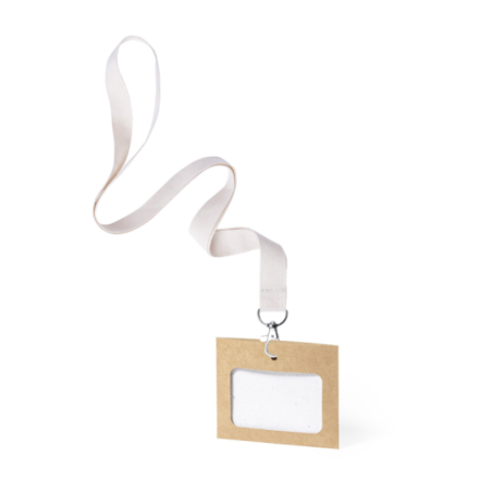 Porte badge en carton recyclé et sa carte en papier ensemencé - 11,3 x 9,3 cm - Binem Porte badge en carton recyclé et sa carte en papier ensemencé - 11,3 x 9,3 cm - Binem