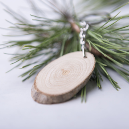Porte-clés personnalisable en bois Selton