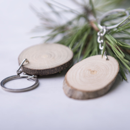Porte-clés personnalisable en bois Selton