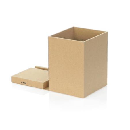 Pots à crayons et chargeur à induction 5W en carton recyclé Sondur