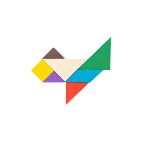 Puzzle personnalisable en bois 7 pièces Tangram Puzzle personnalisable en bois 7 pièces Tangram