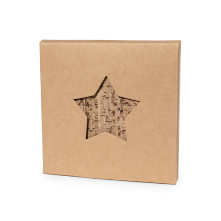 Set de 4 sous-verres personnalisables étoilés Danop en liège Set de 4 sous-verres personnalisables étoilés Danop en liège