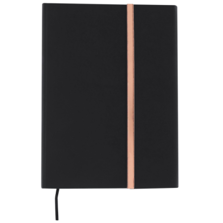 Coffret personnalisable avec carnet en PU et stylo en aluminium recyclé encre bleue