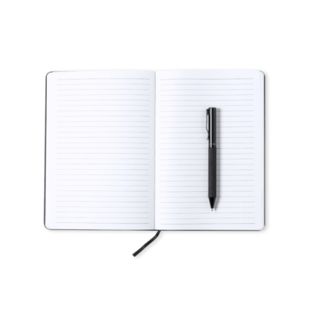 Set personnalisé avec bloc note et stylo en métal Set personnalisé avec bloc note et stylo en métal