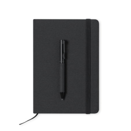 Set personnalisé avec bloc note et stylo en métal Set personnalisé avec bloc note et stylo en métal