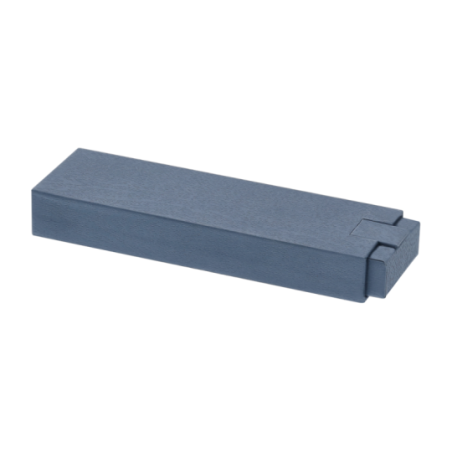 Set personnalisé stylo et roller en aluminium et acier inoxydable - Encre bleue