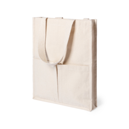 Tote bag personnalisable avec poches 100% coton 310 g/m2 Trokal Tote bag personnalisable avec poches 100% coton 310 g/m2 Trokal