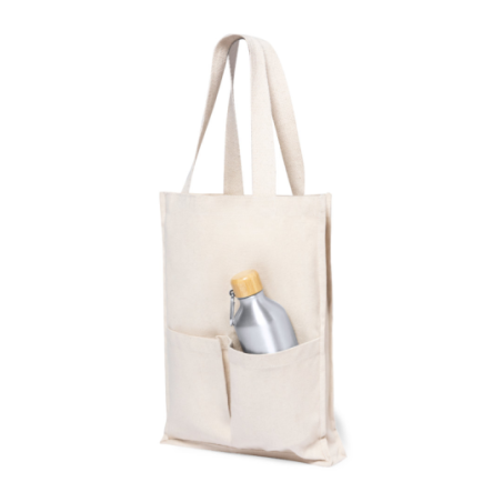 Tote bag personnalisable avec poches 100% coton 310 g/m2 Trokal Tote bag personnalisable avec poches 100% coton 310 g/m2 Trokal