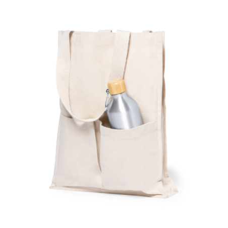 Tote bag personnalisable avec poches 100% coton 310 g/m2 Trokal Tote bag personnalisable avec poches 100% coton 310 g/m2 Trokal