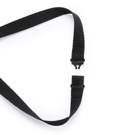 Tour de cou mousqueton personnalisable avec enrouleur - 1 face de marquage - 1,5 cm de large - Lemer