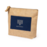 Trousse de toilette personnalisable en jute et coton Kasmie Trousse de toilette personnalisable en jute et coton Kasmie