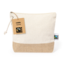 Trousse de toilette personnalisé en coton 180g/m2 et en jute Chiril Fairtrade Trousse de toilette personnalisé en coton 180g/m2 et en jute Chiril Fairtrade