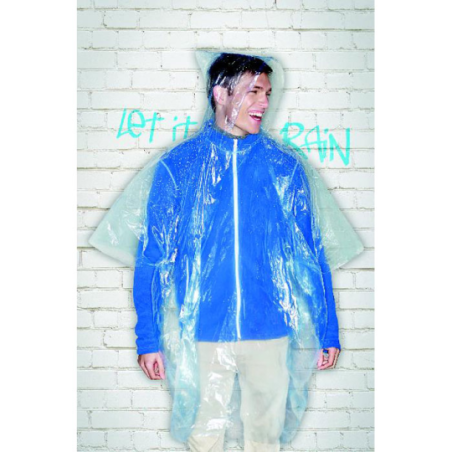 Poncho personnalisable de secours à usage unique