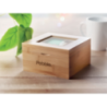 Boîte à thé personnalisable avec 4 compartiments en bambou Boîte à thé personnalisable avec 4 compartiments en bambou