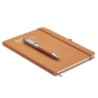 Carnet personnalisable A5 en cuir recyclé et stylo ELEGANOTE Carnet personnalisable A5 en cuir recyclé et stylo ELEGANOTE