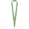 Tour de cou personnalisable Lana en PET recyclé avec sublimation double face - mousqueton en métal Tour de cou personnalisable Lana en PET recyclé avec sublimation double face - mousqueton en métal