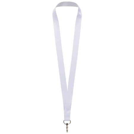 Tour de cou personnalisable Lana en PET recyclé avec sublimation double face - mousqueton en métal Tour de cou personnalisable Lana en PET recyclé avec sublimation double face - mousqueton en métal